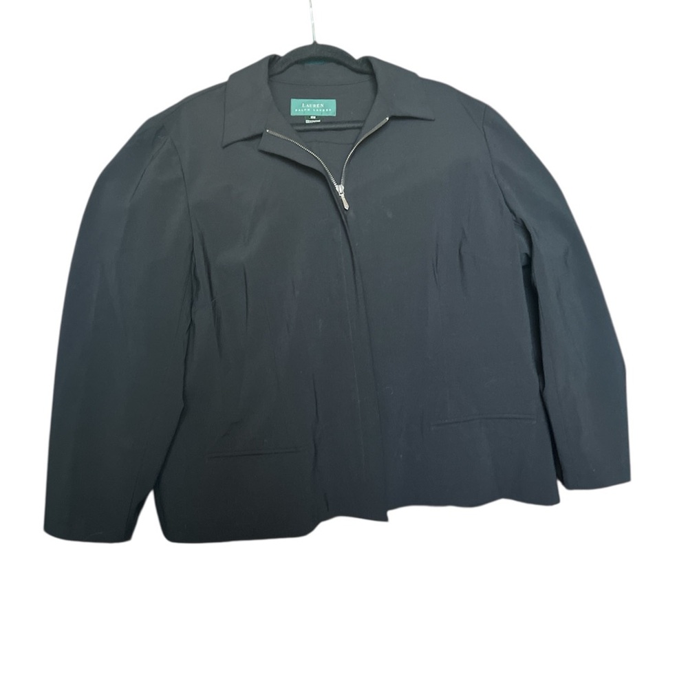 Ralph Lauren Black Blazer jacket wool blend 18W